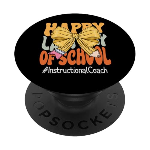 Coach Happy Last Day of School Kokette Schleife PopSockets Klebender PopGrip Coach Happy Last Day of School Kokette Schleife PopSockets Klebender PopGrip von Last Day of School Teachers Apparel Co.