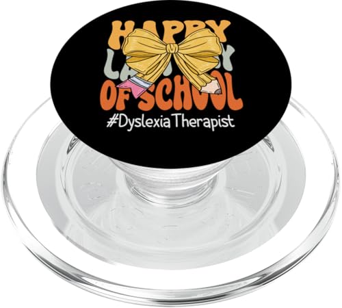 Legasthenie Therapist Happy Last Day of School Kokette Bogen PopSockets PopGrip für MagSafe Legasthenie Therapist Happy Last Day of School Kokette Bogen PopSockets PopGrip für MagSafe von Last Day of School Teachers Apparel Co.