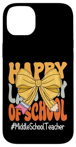 Mittelschule Lehrer Happy Last Day of School Coquette Bow Hülle für iPhone 14 Plus Mittelschule Lehrer Happy Last Day of School Coquette Bow Hülle für iPhone 14 Plus von Last Day of School Teachers Apparel Co.