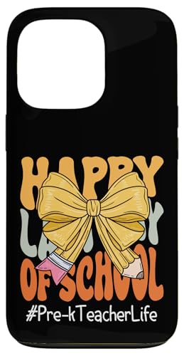 Pre-K Teacher Happy Last Day of School Coquette Bow Bleistift Hülle für iPhone 13 Pro Pre-K Teacher Happy Last Day of School Coquette Bow Bleistift Hülle für iPhone 13 Pro von Last Day of School Teachers Apparel Co.