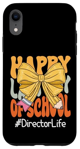 Regisseur Happy Last Day of School Coquette Bow Pencil Hülle für iPhone XR Regisseur Happy Last Day of School Coquette Bow Pencil Hülle für iPhone XR von Last Day of School Teachers Apparel Co.