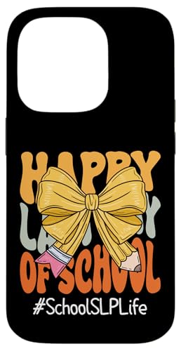 School SLP Happy Last Day of School Coquette Bow Bleistift Hülle für iPhone 14 Pro School SLP Happy Last Day of School Coquette Bow Bleistift Hülle für iPhone 14 Pro von Last Day of School Teachers Apparel Co.