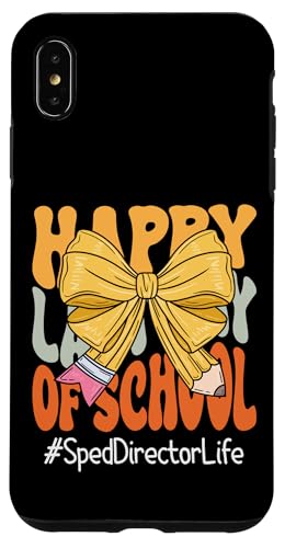 Sped Director Happy Last Day of School Coquette Bow Bleistift Hülle für iPhone XS Max Sped Director Happy Last Day of School Coquette Bow Bleistift Hülle für iPhone XS Max von Last Day of School Teachers Apparel Co.