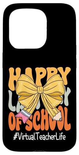 Virtual Teacher Happy Last Day of School Coquette Bow Pencil Hülle für iPhone 15 Pro Virtual Teacher Happy Last Day of School Coquette Bow Pencil Hülle für iPhone 15 Pro von Last Day of School Teachers Apparel Co.