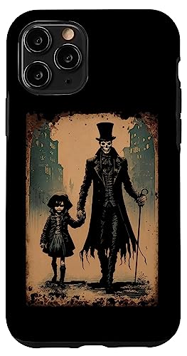 Hülle für iPhone 11 Pro Reaper Of Death Making Friends On A Victorian City Street von Last Gasp Graphics
