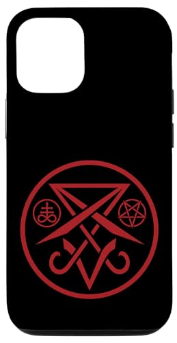 Hülle für iPhone 13 Pro Satanic Sigil of Lucifer with Pentagram and Leviathan Cross von Last Gasp Graphics