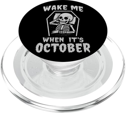 Wake Me When It's October Halloween Fan PopSockets PopGrip für MagSafe Wake Me When It's October Halloween Fan PopSockets PopGrip für MagSafe von Last Gasp Graphics