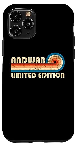 ANDUJAR Surname Retro Vintage 80s 90s Birthday Reunion Hülle für iPhone 11 Pro von Last Name Matching Family Name