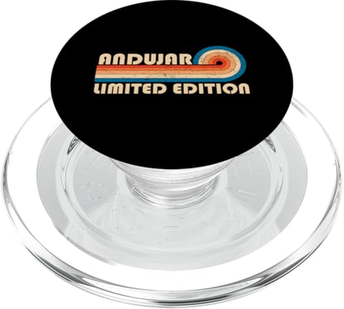 ANDUJAR Surname Retro Vintage 80s 90s Birthday Reunion PopSockets PopGrip für MagSafe ANDUJAR Surname Retro Vintage 80s 90s Birthday Reunion PopSockets PopGrip für MagSafe von Last Name Matching Family Name