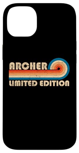 ARCHER Surname Retro Vintage 80s 90s Birthday Reunion Hülle für iPhone 14 Plus von Last Name Matching Family Name