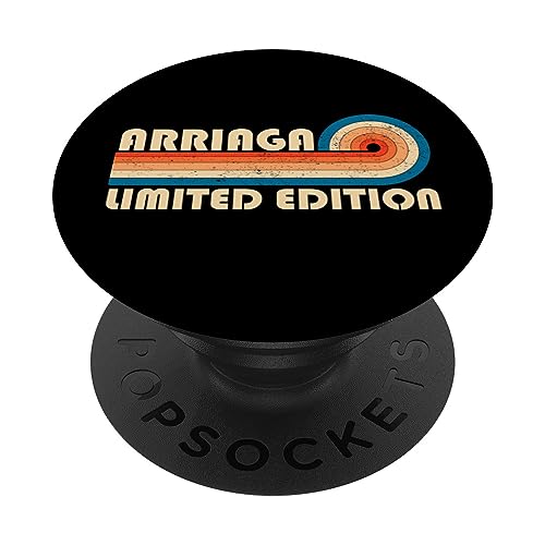 ARRIAGA Surname Retro Vintage 80s 90s Birthday Reunion PopSockets Klebender PopGrip ARRIAGA Surname Retro Vintage 80s 90s Birthday Reunion PopSockets Klebender PopGrip von Last Name Matching Family Name