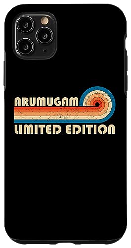 ARUMUGAM Surname Retro Vintage 80s 90s Birthday Reunion Hülle für iPhone 11 Pro Max von Last Name Matching Family Name