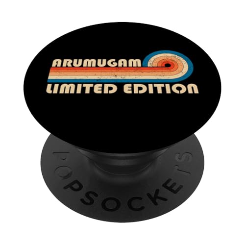 ARUMUGAM Surname Retro Vintage 80s 90s Birthday Reunion PopSockets Klebender PopGrip ARUMUGAM Surname Retro Vintage 80s 90s Birthday Reunion PopSockets Klebender PopGrip von Last Name Matching Family Name