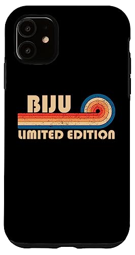 BIJU Surname Retro Vintage 80s 90s Birthday Reunion Hülle für iPhone 11 von Last Name Matching Family Name