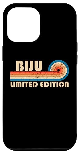 BIJU Surname Retro Vintage 80s 90s Birthday Reunion Hülle für iPhone 12 Pro Max von Last Name Matching Family Name