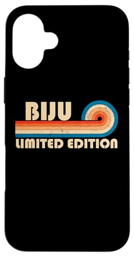 BIJU Surname Retro Vintage 80s 90s Birthday Reunion Hülle für iPhone 16 Plus von Last Name Matching Family Name