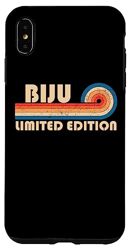 BIJU Surname Retro Vintage 80s 90s Birthday Reunion Hülle für iPhone XS Max von Last Name Matching Family Name