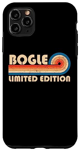 BOGLE Surname Retro Vintage 80s 90s Birthday Reunion Hülle für iPhone 11 Pro Max von Last Name Matching Family Name