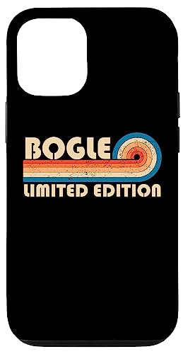 BOGLE Surname Retro Vintage 80s 90s Birthday Reunion Hülle für iPhone 12/12 Pro von Last Name Matching Family Name