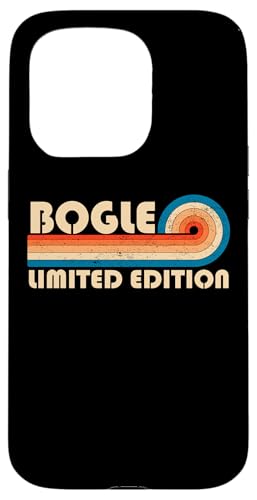 BOGLE Surname Retro Vintage 80s 90s Birthday Reunion Hülle für iPhone 15 Pro von Last Name Matching Family Name