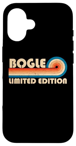 BOGLE Surname Retro Vintage 80s 90s Birthday Reunion Hülle für iPhone 16 von Last Name Matching Family Name