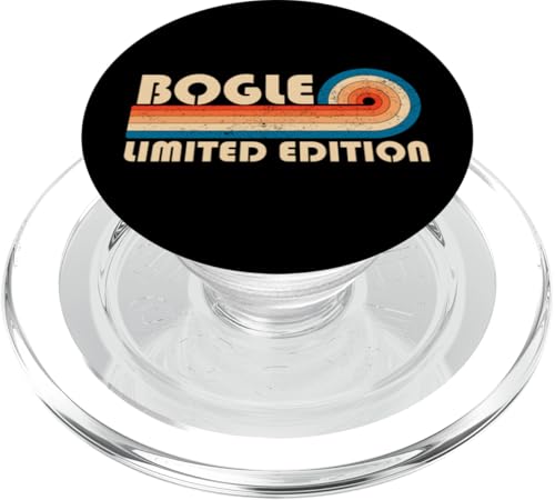 BOGLE Surname Retro Vintage 80s 90s Birthday Reunion PopSockets PopGrip für MagSafe BOGLE Surname Retro Vintage 80s 90s Birthday Reunion PopSockets PopGrip für MagSafe von Last Name Matching Family Name