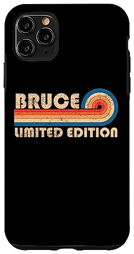 BRUCE Surname Retro Vintage 80s 90s Birthday Reunion Hülle für iPhone 11 Pro Max von Last Name Matching Family Name