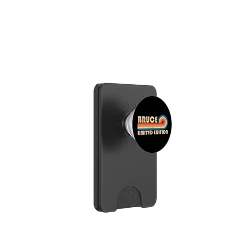 BRUCE Surname Retro Vintage 80s 90s Birthday Reunion PopSockets PopWallet für MagSafe BRUCE Surname Retro Vintage 80s 90s Birthday Reunion PopSockets PopWallet für MagSafe von Last Name Matching Family Name