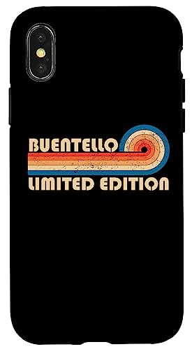BUENTELLO Surname Retro Vintage 80s 90s Birthday Reunion Hülle für iPhone X/XS von Last Name Matching Family Name