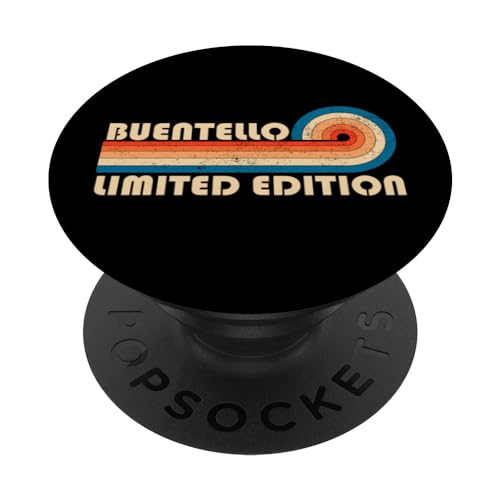 BUENTELLO Surname Retro Vintage 80s 90s Birthday Reunion PopSockets Klebender PopGrip BUENTELLO Surname Retro Vintage 80s 90s Birthday Reunion PopSockets Klebender PopGrip von Last Name Matching Family Name