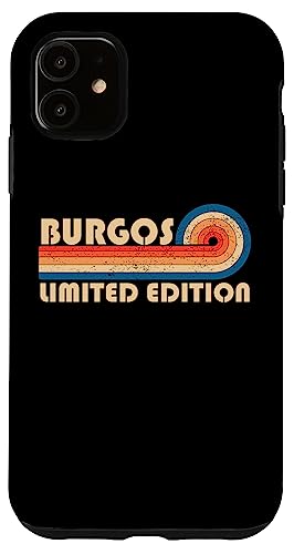 BURGOS Surname Retro Vintage 80s 90s Birthday Reunion Hülle für iPhone 11 BURGOS Surname Retro Vintage 80s 90s Birthday Reunion Hülle für iPhone 11 von Last Name Matching Family Name