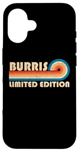 BURRIS Surname Retro Vintage 80s 90s Birthday Reunion Hülle für iPhone 16 von Last Name Matching Family Name