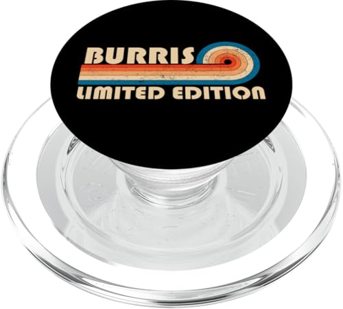 BURRIS Surname Retro Vintage 80s 90s Birthday Reunion PopSockets PopGrip für MagSafe BURRIS Surname Retro Vintage 80s 90s Birthday Reunion PopSockets PopGrip für MagSafe von Last Name Matching Family Name