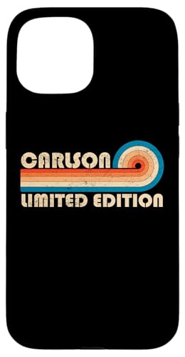 CARLSON Surname Retro Vintage 80s 90s Birthday Reunion Hülle für iPhone 15 von Last Name Matching Family Name