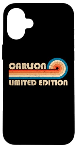 CARLSON Surname Retro Vintage 80s 90s Birthday Reunion Hülle für iPhone 16 Plus von Last Name Matching Family Name
