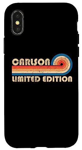 CARLSON Surname Retro Vintage 80s 90s Birthday Reunion Hülle für iPhone X/XS CARLSON Surname Retro Vintage 80s 90s Birthday Reunion Hülle für iPhone X/XS von Last Name Matching Family Name