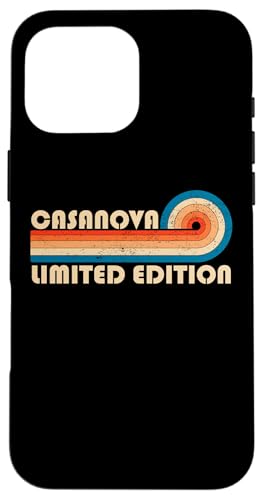 CASANOVA Surname Retro Vintage 80s 90s Birthday Reunion Hülle für iPhone 16 Pro Max CASANOVA Surname Retro Vintage 80s 90s Birthday Reunion Hülle für iPhone 16 Pro Max von Last Name Matching Family Name