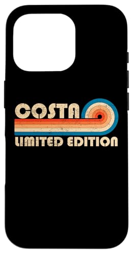 COSTA Surname Retro Vintage 80s 90s Birthday Reunion Hülle für iPhone 16 Pro COSTA Surname Retro Vintage 80s 90s Birthday Reunion Hülle für iPhone 16 Pro von Last Name Matching Family Name