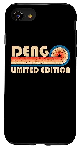 DENG Surname Retro Vintage 80s 90s Birthday Reunion Hülle für iPhone SE (2020) / 7 / 8 von Last Name Matching Family Name