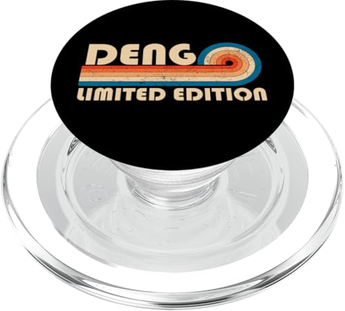 DENG Surname Retro Vintage 80s 90s Birthday Reunion PopSockets PopGrip für MagSafe DENG Surname Retro Vintage 80s 90s Birthday Reunion PopSockets PopGrip für MagSafe von Last Name Matching Family Name