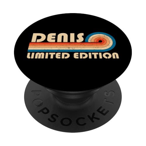 DENIS Surname Retro Vintage 80s 90s Birthday Reunion PopSockets Klebender PopGrip DENIS Surname Retro Vintage 80s 90s Birthday Reunion PopSockets Klebender PopGrip von Last Name Matching Family Name