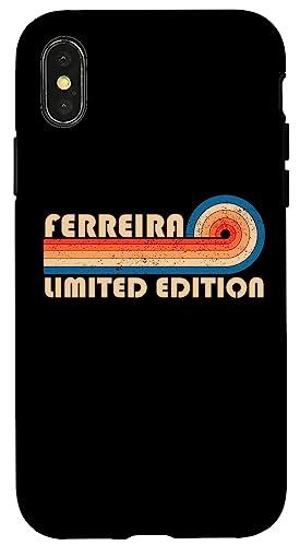 FERREIRA Surname Retro Vintage 80s 90s Birthday Reunion Hülle für iPhone X/XS FERREIRA Surname Retro Vintage 80s 90s Birthday Reunion Hülle für iPhone X/XS von Last Name Matching Family Name