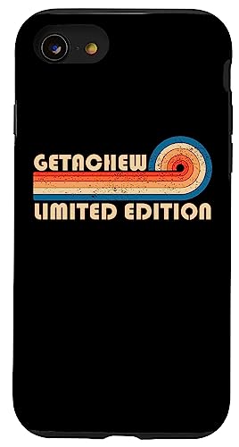 GETACHEW Surname Retro Vintage 80s 90s Birthday Reunion Hülle für iPhone SE (2020) / 7 / 8 von Last Name Matching Family Name