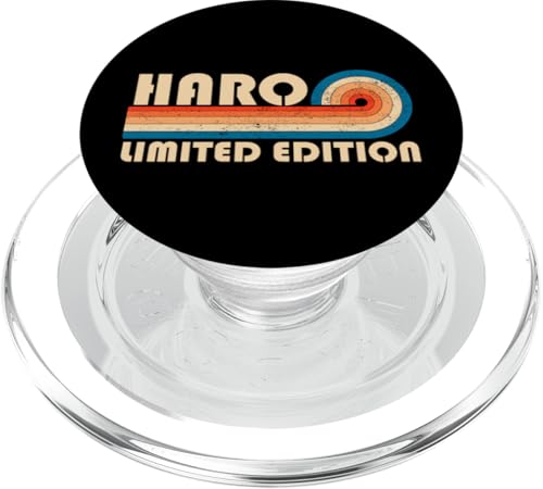 HARO Surname Retro Vintage 80s 90s Birthday Reunion PopSockets PopGrip für MagSafe HARO Surname Retro Vintage 80s 90s Birthday Reunion PopSockets PopGrip für MagSafe von Last Name Matching Family Name