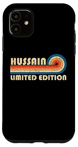 HUSSAIN Surname Retro Vintage 80s 90s Birthday Reunion Hülle für iPhone 11 HUSSAIN Surname Retro Vintage 80s 90s Birthday Reunion Hülle für iPhone 11 von Last Name Matching Family Name