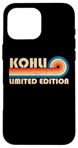 KOHLI Surname Retro Vintage 80s 90s Birthday Reunion Hülle für iPhone 16 Pro Max KOHLI Surname Retro Vintage 80s 90s Birthday Reunion Hülle für iPhone 16 Pro Max von Last Name Matching Family Name