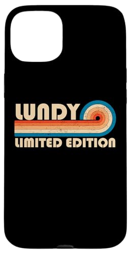 LUNDY Surname Retro Vintage 80s 90s Birthday Reunion Hülle für iPhone 15 Plus LUNDY Surname Retro Vintage 80s 90s Birthday Reunion Hülle für iPhone 15 Plus von Last Name Matching Family Name