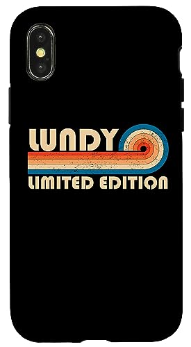 LUNDY Surname Retro Vintage 80s 90s Birthday Reunion Hülle für iPhone X/XS von Last Name Matching Family Name