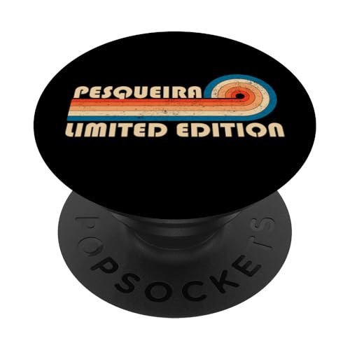 PESQUEIRA Surname Retro Vintage 80s 90s Birthday Reunion PopSockets Klebender PopGrip PESQUEIRA Surname Retro Vintage 80s 90s Birthday Reunion PopSockets Klebender PopGrip von Last Name Matching Family Name