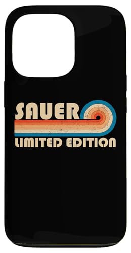 SAUER Surname Retro Vintage 80s 90s Birthday Reunion Hülle für iPhone 13 Pro SAUER Surname Retro Vintage 80s 90s Birthday Reunion Hülle für iPhone 13 Pro von Last Name Matching Family Name